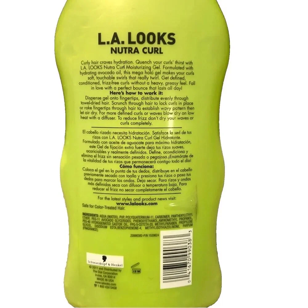 L.A Looks Absolute Styling Nutra Curl Moisturizing Gel Mega Hold / 20 oz